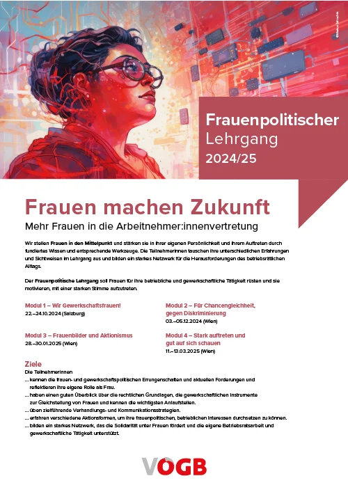 Übersicht Frauenpolitischer Lehrgang 2024/2025