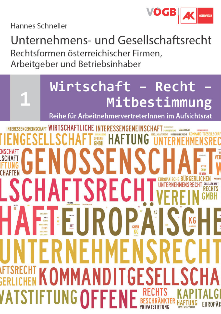 Unternehmens- und Gesellschaftsrecht - Rechtsformen österreichischer Firmen, Arbeitgeber und Betriebsinhaber